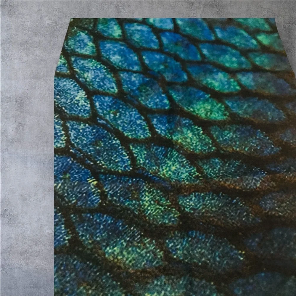 Mermaid Dragon Scale 16 n 1 Neck Gaiter Face Cover Dust Mask Biker Rag Moto New
